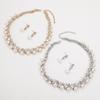 Tooxika Baroque Alloy Necklace Elegant And Stylish Versatile Bridal Dress Jewellery Set