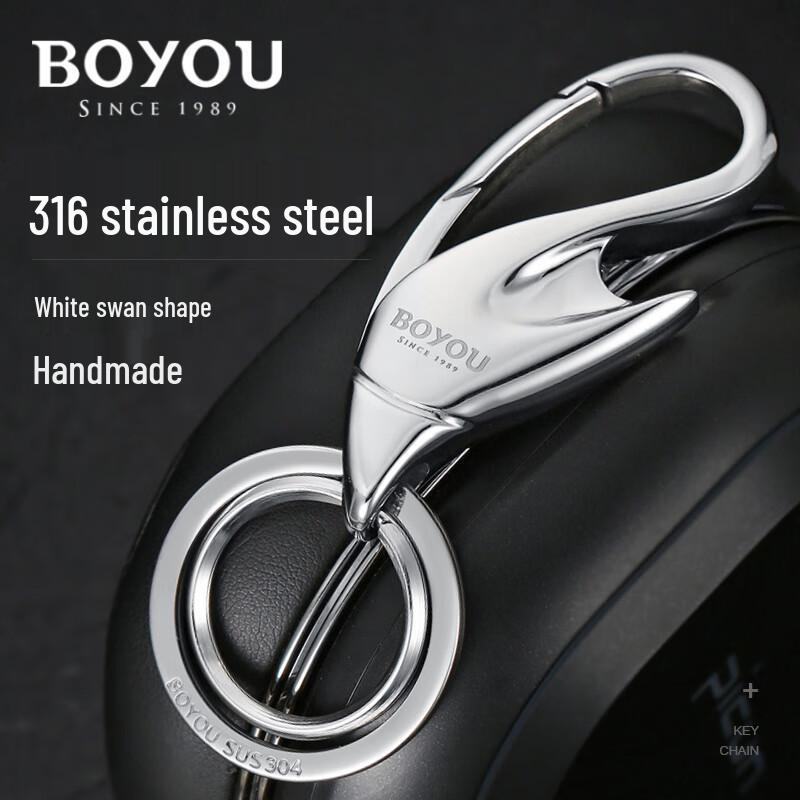 Boyou Premium Metal Keychains & Key Rings