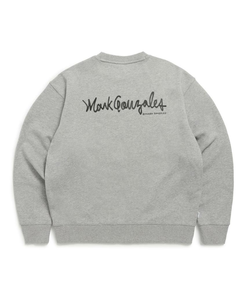 Mark Gonzales Angel Wappen Sweatshirt - M/Grey