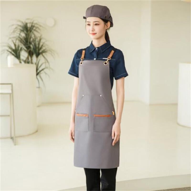 Weixiu Thickened Washed Canvas Kitchen Apron