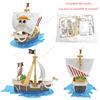 Anime One Piece Figure Luffy Thousand Sunny Going Merry Boat Pirate Ship Figurine Toys Action Figures Shanks Diy Assembly Model