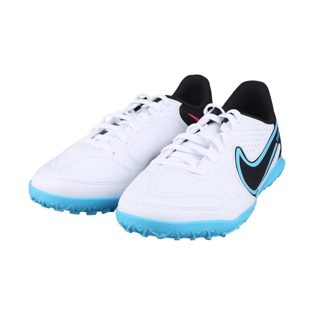 New Nike Slip Resistant Cushioning Abrasion Resistant Low Top Kids' Soccer Shoes Blue White Kids' DA1334-146