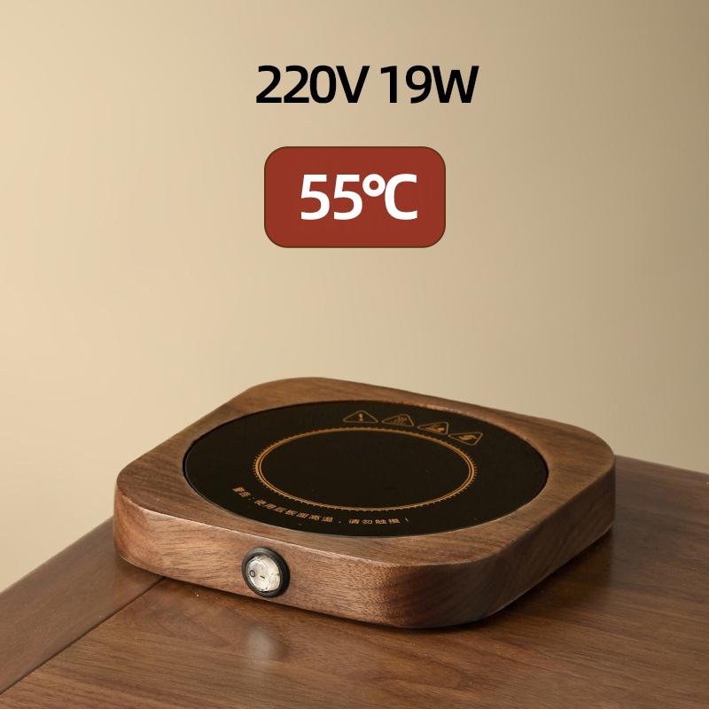 19W Cup Heater Mug Warmer 55°C Hot Tea Makers Warmer Coaster Cup Heaters Coffee Milk Tea Heating Pad 220V For Gift