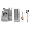 12PCS Interchangeable Bit Ratchet Screwdriver Set Ratcheting Wrench Tool Repair Maintenance