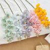 Simulated Glue Feel 9 Heads Phalaenopsis Simulated Flower Fake Flower Decorative Ornament Home Bedroom TV Cabinet Decoration