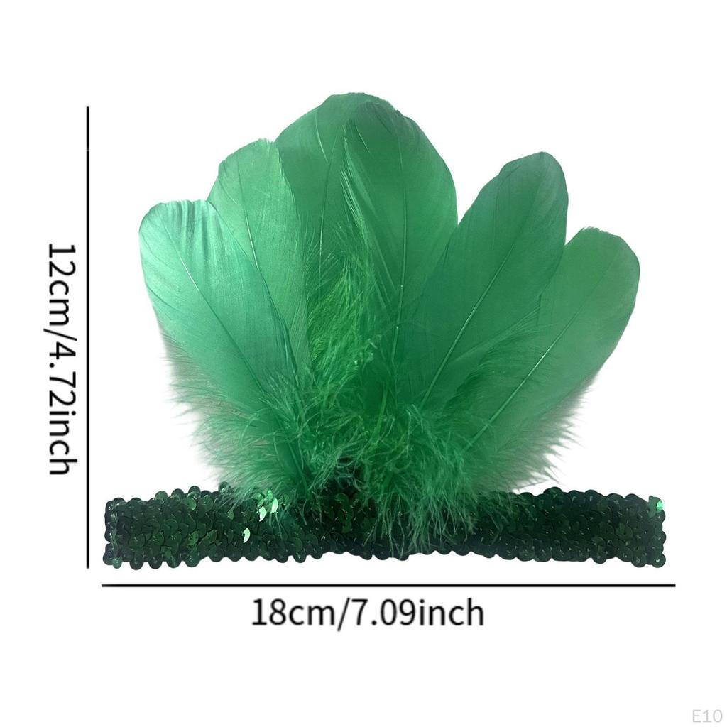 Feather Headband Decoration Headwear for Costume Party Halloween Dance