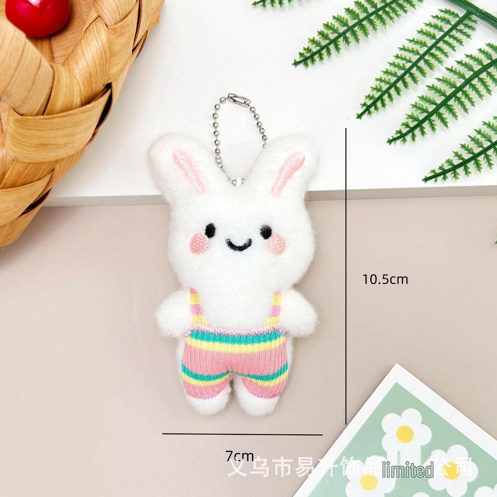 Plyšový králík lacláče Pískací panenka přívěsek - Kreslený batoh a klíčenka přívěsek