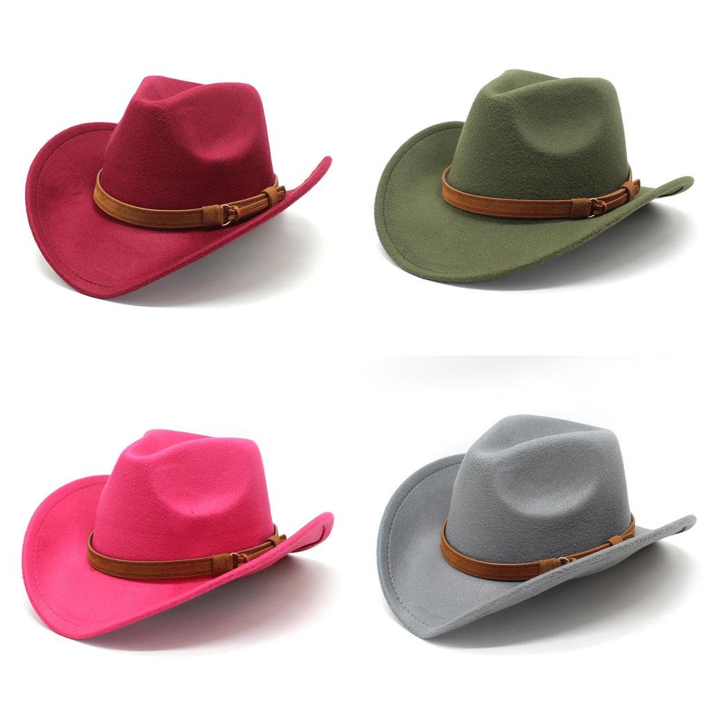 Western Cowboy Hat With Satin Weave For Men And Women Summer Winter Sun Protection