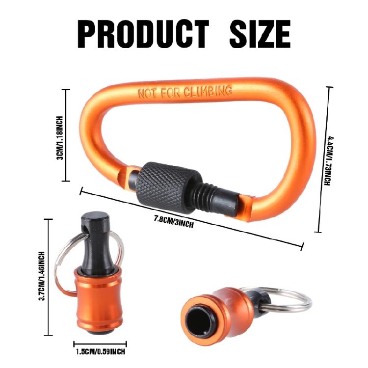 6Pcs Bit Holders 1/4inch Hex Shank Screwdriver Bit Holder Driver Drill Bit Keychains Extension Screwdriver Bit Holder