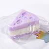 Simulated Food Squeeze Toy Anxiety Relief Stretchy Rice Cake Triangle Cheese Stress Toy Portable Fake Food Decompression