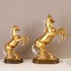 Golden Horse Ornaments: Achieve Success with Modern Home Office Decorations for Instant Wealth.