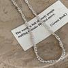 VENTFILLE 925 Sterling Silver Double Layer Bead Snake bone Chain Necklace for Women Girl Korean Simple Jewelry Gift Dropshipping