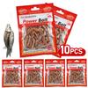 Lifelike Dry Lugworm Sandworms Fishing Lures Saltwater Freshwater Feeder Sea Fishing Worms Smell Soft Artificial Bait Lures