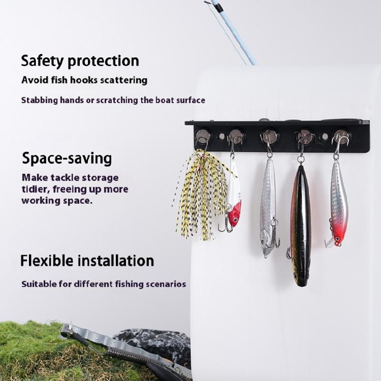 Compacts Boats Magnetic Lures and Hook Holder Portable Yacht Magnetic Fishing Baits Storage Rack Lures Organizers Enduring