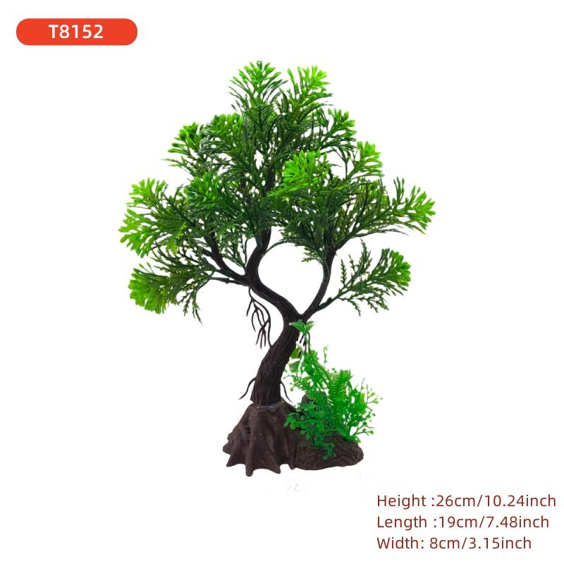 Fish Tank DIY Artificial Aquarium Decor Plants Tree Ornament Aquatic Plant Grass Decoration Accessories 26cm/10.24inch