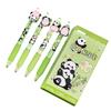 4 Pcs 0.5mm Gel Ink Pen Cartoon Panda Neutral Pen Retractable Black Ink Pen Lovely Capybara Pressing Pen for Journaling