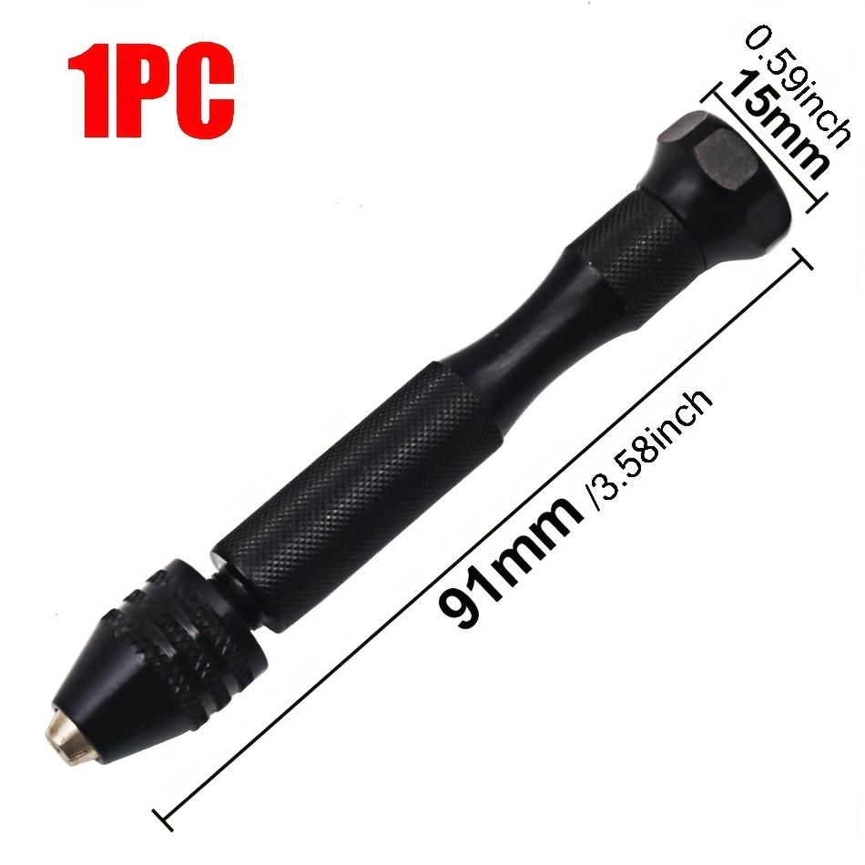 0,3–3,4 mm ruční točnatá vrtačka se třemi drápy – přesná ruční vystružovací vrtačka – papírenský nástroj pro kutily, tesaře, výrobu jantaru – kompaktní, přenosný