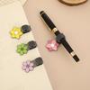 Flowers Metal Pen Clip With Spring Creative Spring Clip Student Pen Clip For Notebooks School