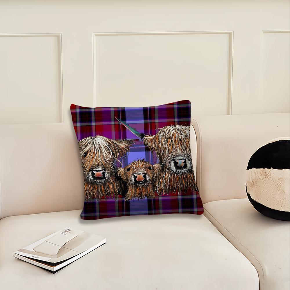 Funny Highland Cow cushion cover Pillow Cover Decoration Room Home Sofa living Office Car Nordic Simplicity