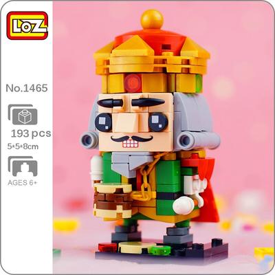 LOZ 1465 Cartoon Fiabe Medioevo Re Corona Tamburo Modello 3D FAI DA TE Mini Blocchi Mattoni Giocattolo da costruzione senza scatola