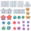 Various Flowers Shape Patch Ornaments Silicone Mold Epoxy Resin Casting Jewelry Tool Making Diy Craft Home Decorations