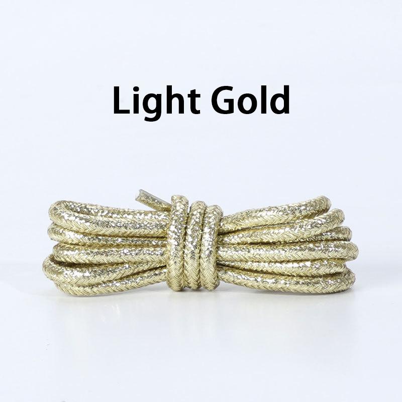 Bling Sparkle Shoe Laces for Glitter Round Shoelaces - Colorful Shiny Metallic Replacement Laces - Sneakers Boots & Casual Shoes