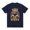Bober Kurwa Bobr T-shirt Funny Beaver Drinking Beer Meme Women's Fashion Hip Hop Loose T-shirt Street Clothing