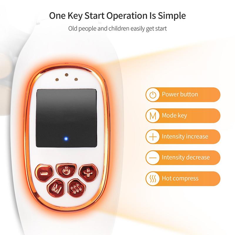 Pulse Neck Massager Heat Pain Relief Cordless Intelligent Deep Tissue Trigger Point Massage Shoulder Cervical Massager