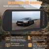 7-Inch Rearview Mirror Monitor Rear-View AV Display 12/24V Universal Vehicle Reversing Image Display Rear View VCR With Touch Button