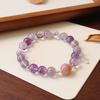 Natural Amethyst Bracelet  Bangles Women Fashion Jewelry Accessories Gift
