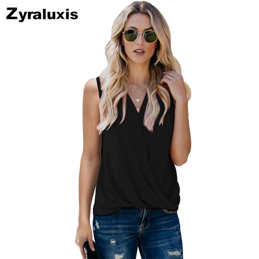 Women's Summer Vest, Back Strap New Solid V-Neck Cami Top for Women