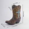 Western Boots Resin Vase Modern Hydroponic Flower Pot Light Luxury Art Ornament for Home Living Room Desktop Decor