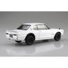 AOSHIMA 1/24 Snap Kit Series KPGC10 Skyline HT 2000GT-R 1971 (White)