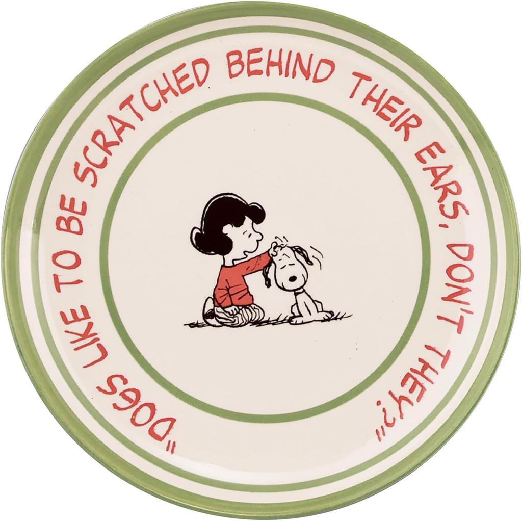 PEANUTS Snoopy Trio Plate Set large serving pasta diameter x 2cm Mino Yamaka Made in Recycled Tableware for SDG Initiatives (3 plates, plates, plates,