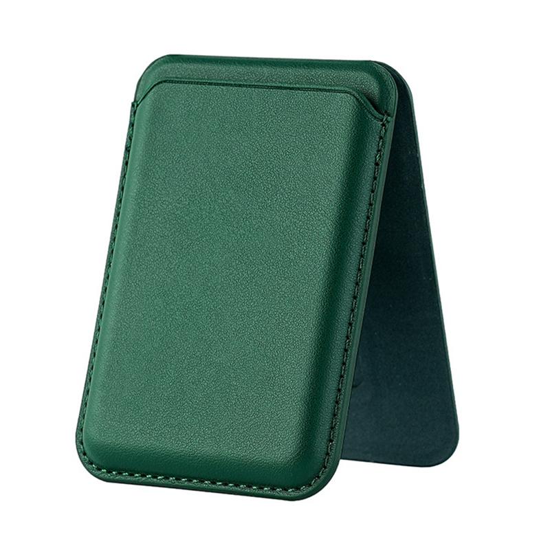 Magnetic For Magsafe Leather Wallet Card Holder For Iphone 16 15 14 13 Pro Max Hide Phone Stand Bank Id Card Holder Pocket Cover
