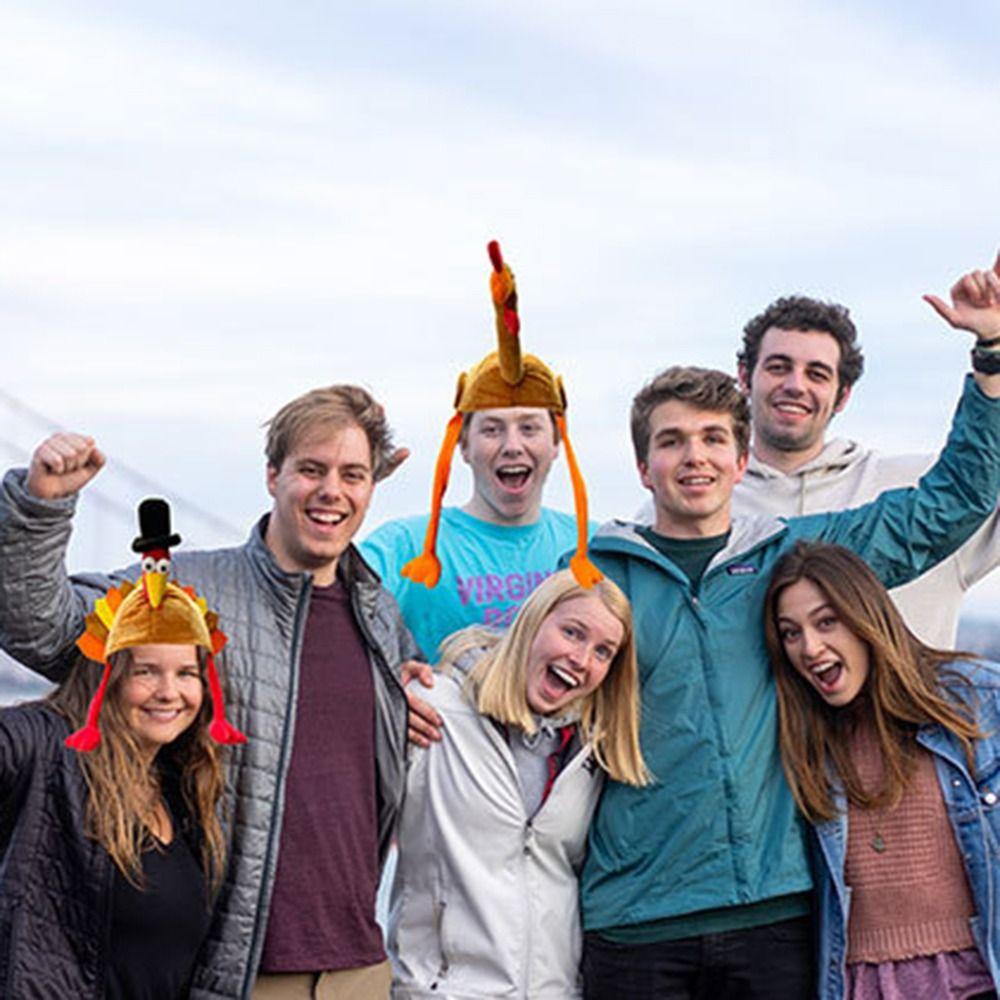 Bequeme Thanksgiving-Truthahn-Hüte Kreative Rollenspiel-Foto-Kappe Plüsch-Truthahn-Hüte Feier