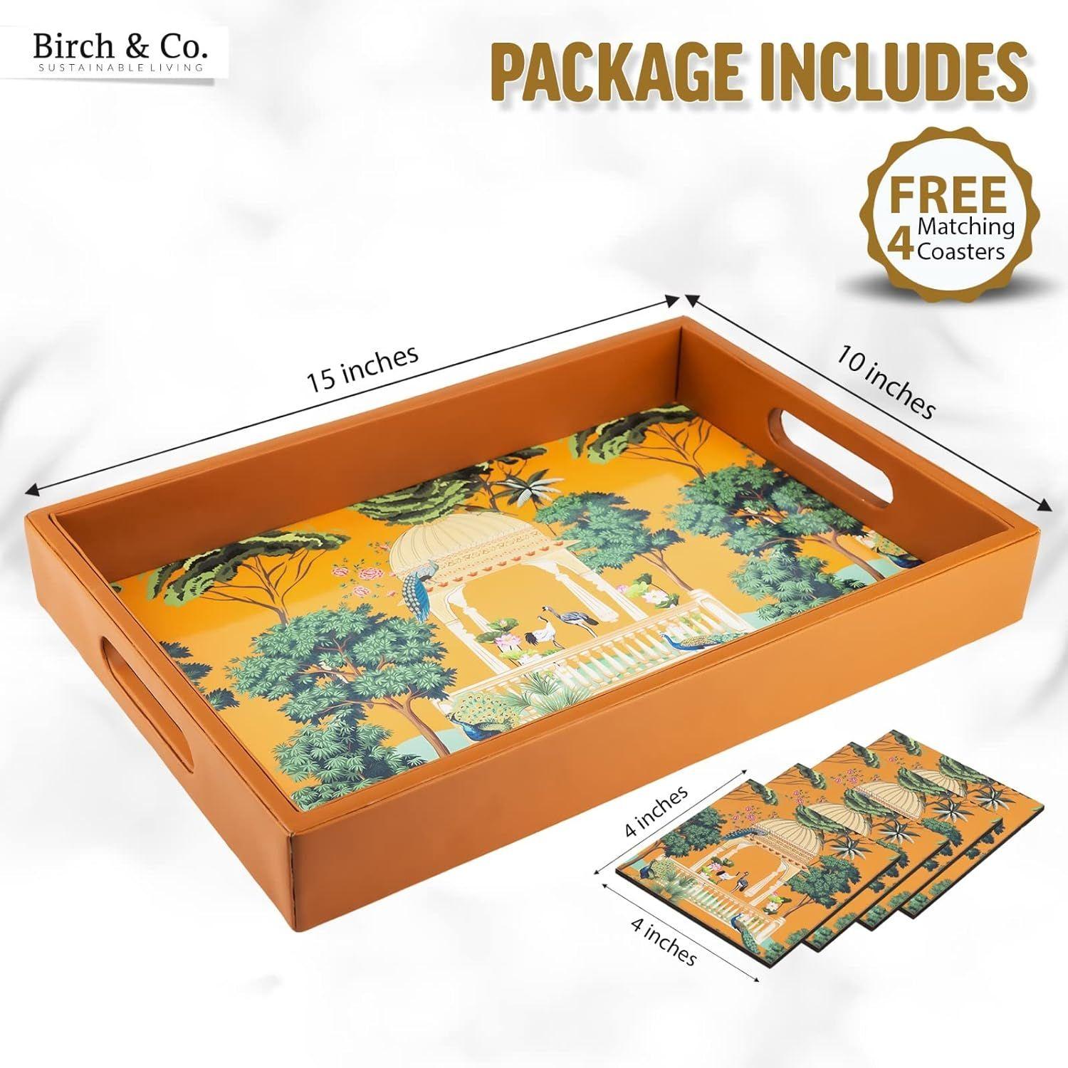 4 подставки без сервировки - сервировочный поднос размером 10 x 15 дюймов - набор — фото 2