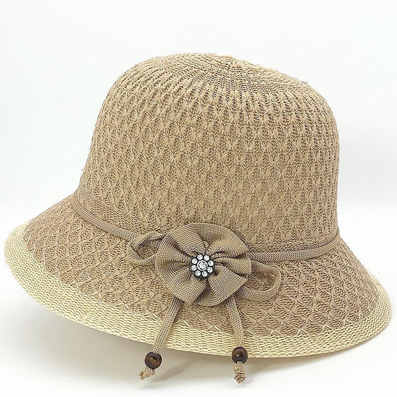 

Summer Sun Hat For Women With Wide Brim And Breathable Knit Fabric For Outdoor Sun Protection хаки