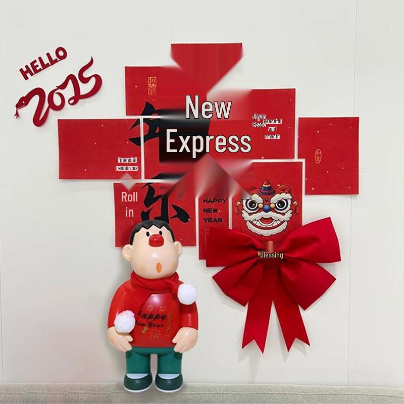 

Праздничная фигурка Толстого Тигра: Милое мультяшное украшение на Новый год и Праздник весны