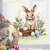 Påskhare Fönsterdekaler, Högtidspynt, Väggdekaler, Sovrum & Vardagsrum Självhäftande PVC-dekaler