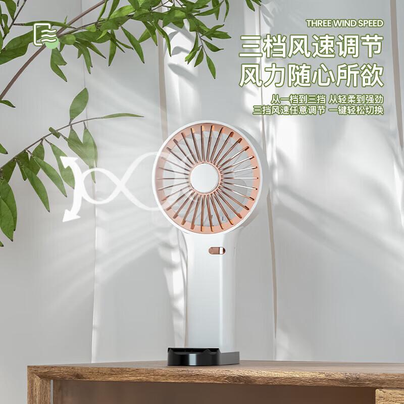 GEERSINUO Handheld Mosquito Repellent Mini Fan with Stand