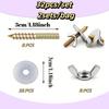 M6 Threading Cage Mounting Screws Three Lengths Heavy-Duty Construction Hardware Replacement Durable Metal Precise Threading