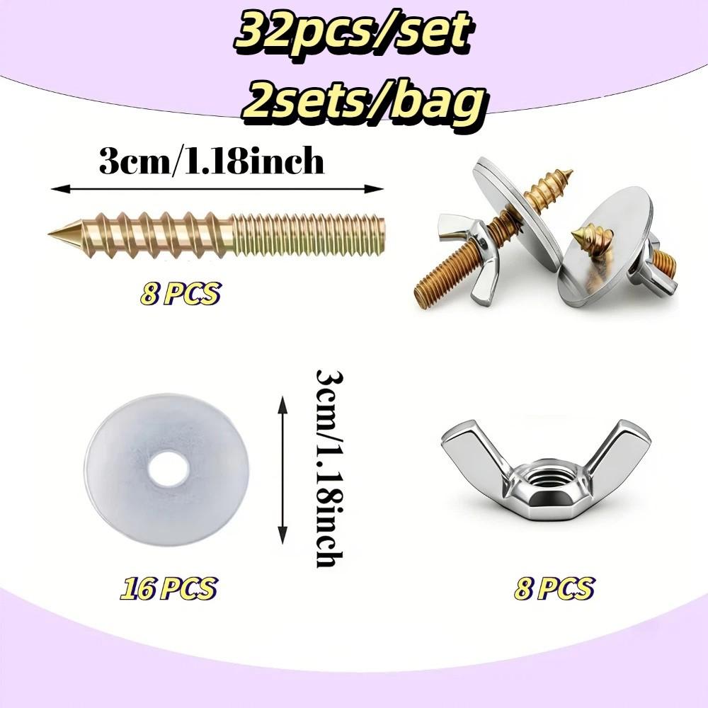 Three Lengths Universal Fasteners Set M6 Threading Metal Fasteners  Bird Perch Stand M6*30