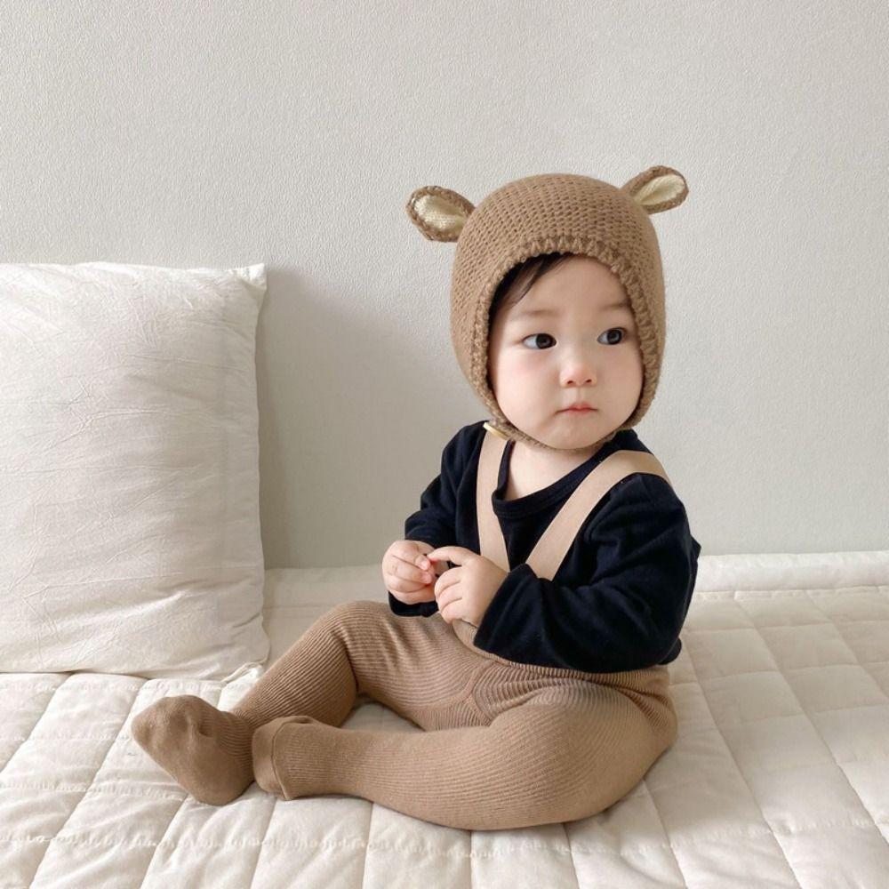 Winter Baby Knitting Hat Soft 0-2 Years Baby Hat Cute Rabbit Ear Knit Hats  Kids