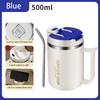 Visually Appealing 304 Stainless Steel Double-Walled Coffee Mug with Spoon & Lid - BPA Free, Perfect for Outdoor Leisure
