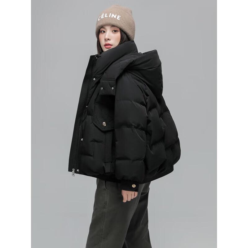 Snow Flying Women's 2025 Mid-Length Hooded Down Jacket