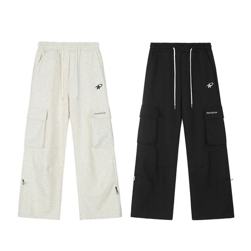 Overalls Women's Casual Trend High Street Hip Hop Loose and Skinny Sports Pants Wide Leg Versatile Straight Pants