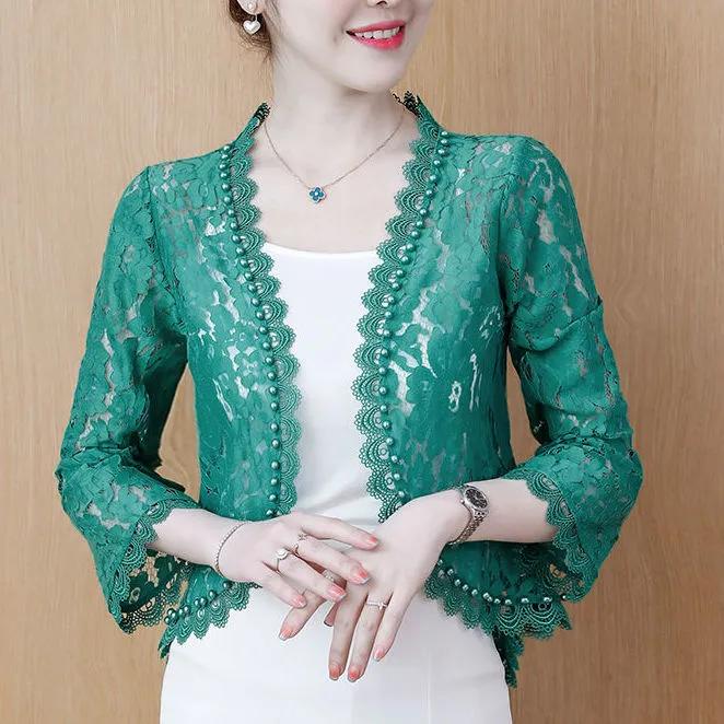 Atmungsaktive Sommerjacke für Damen mit einfarbigem Design, schöne und elegante Sonnenschutzkleidung