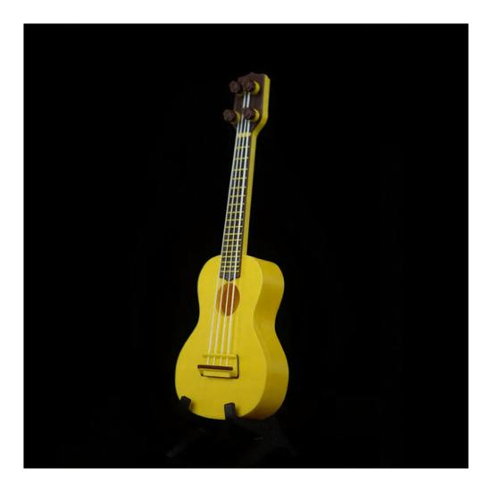 Mini Musikinstrument Modell Miniatur Gitarre Ukulele Guzheng Spielzeug mit Ständer für Puppenhaus Zubehör Heimdeko