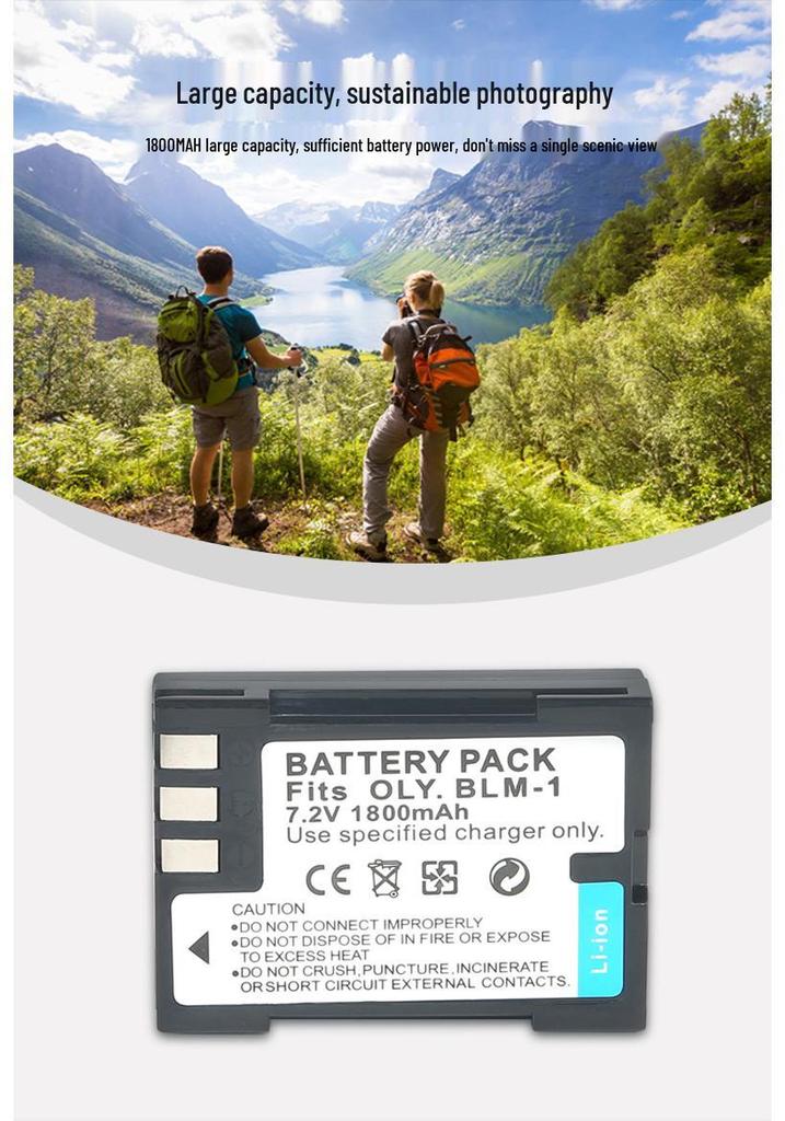 BLM1 Camera Battery for Olympus C5060, 8080, E300, E510, E500